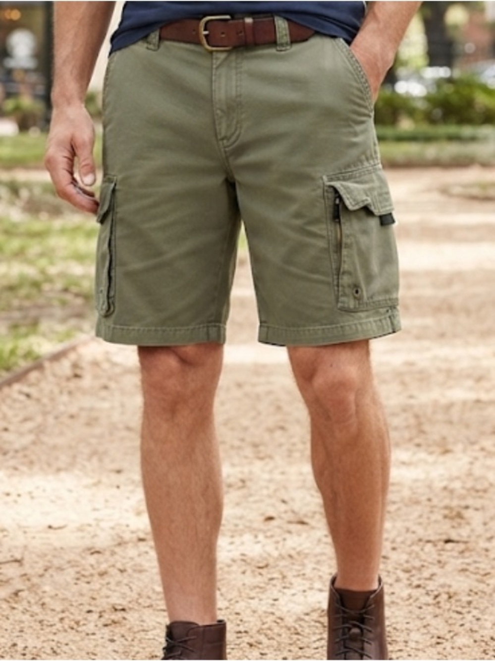 Coliseum Clothing Company Green Cargo Shorts Men’s Size 36 100% Cotton